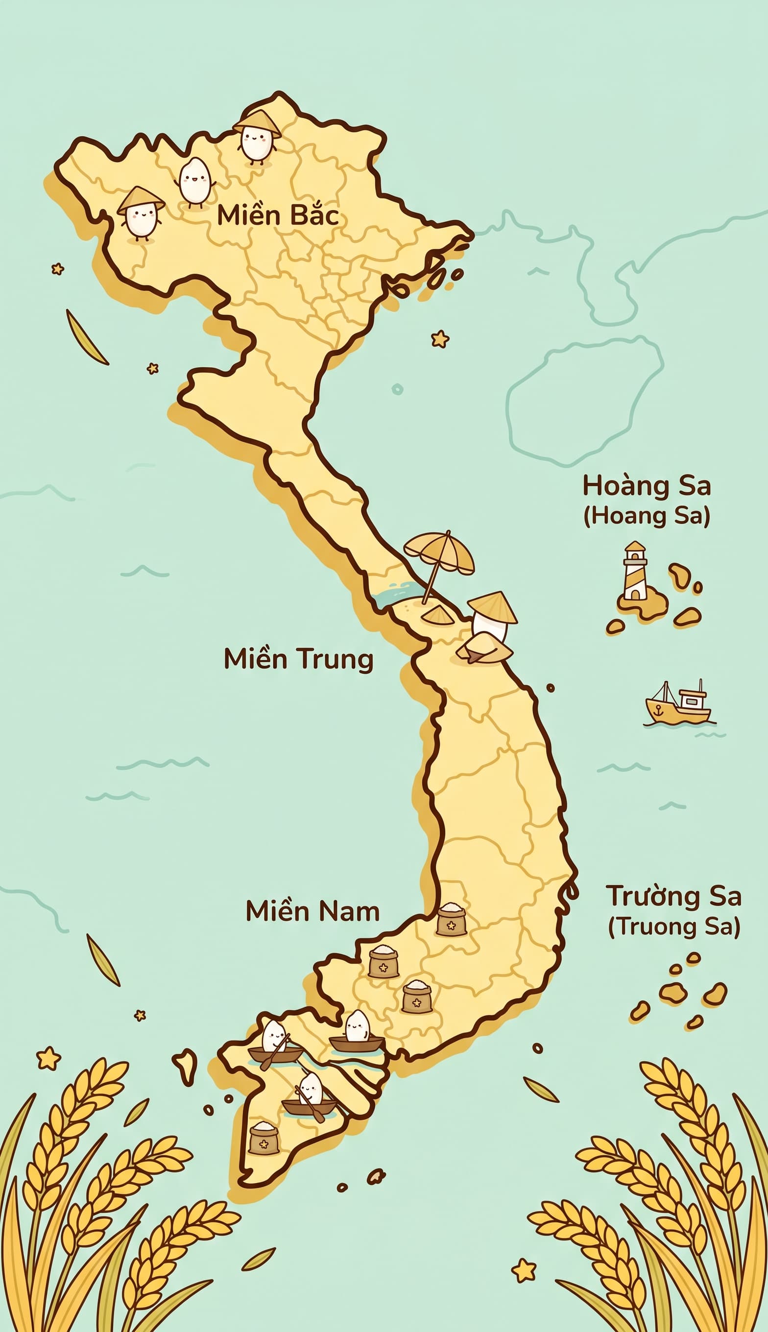 Bản đồ Việt Nam có Hoàng Sa và Trường Sa